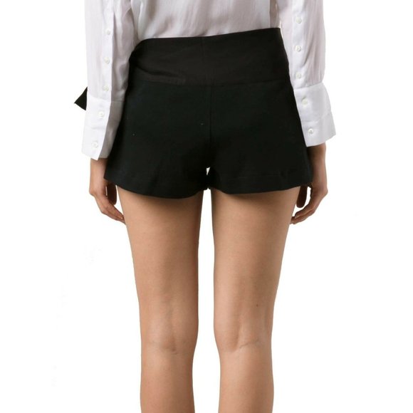 Chloe NWT Calzoncino Black Shorts Side Tie Mare Donna 10 46 - Picture 2 of 4